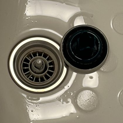 お風呂の排水口の写真